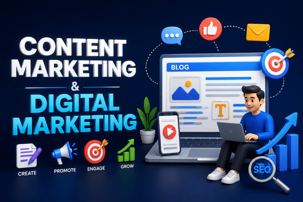 content marketing and digital marketing